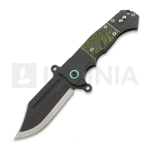 Andre de Villiers Badlands 2 Kalguard foldekniv, Green/Black Fat Carbon