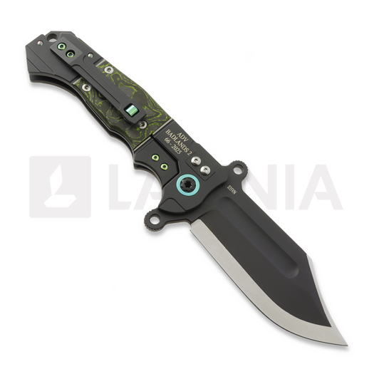 Складний ніж Andre de Villiers Badlands 2 Kalguard, Green/Black Fat Carbon