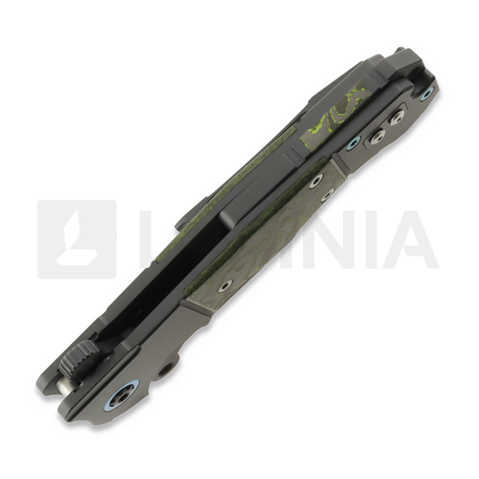 Couteau pliant Andre de Villiers Badlands 2 Kalguard, Green/Black Fat Carbon