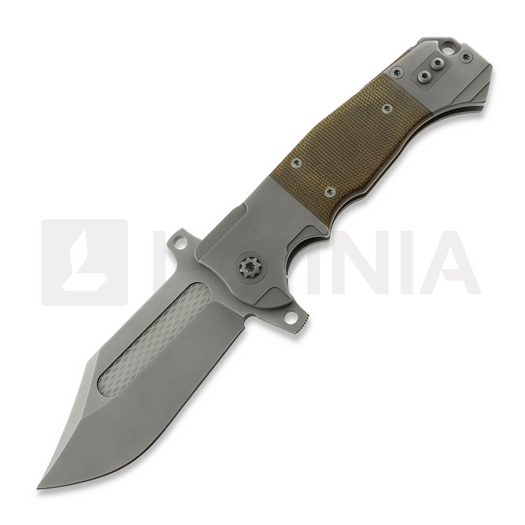 Andre de Villiers Badlands 2 Stonewash folding knife, Custom