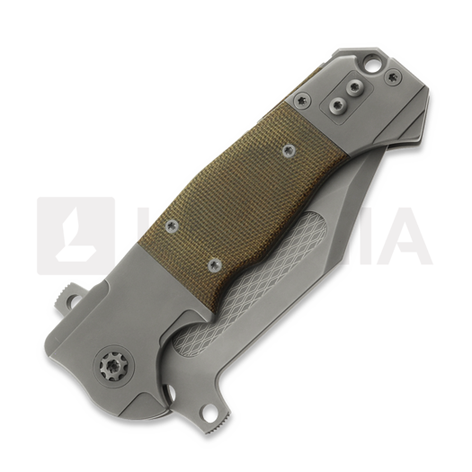 Couteau pliant Andre de Villiers Badlands 2 Stonewash, Custom