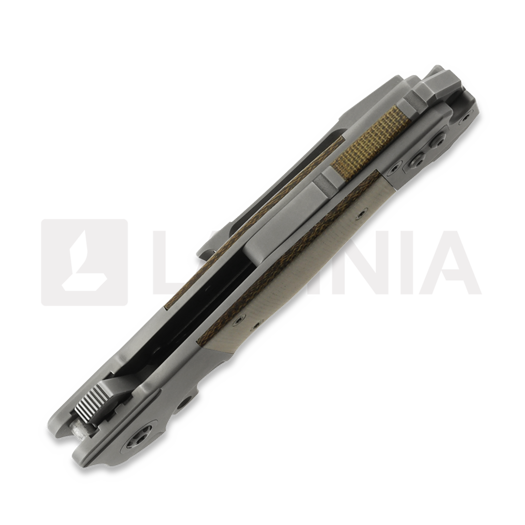 Couteau pliant Andre de Villiers Badlands 2 Stonewash, Custom