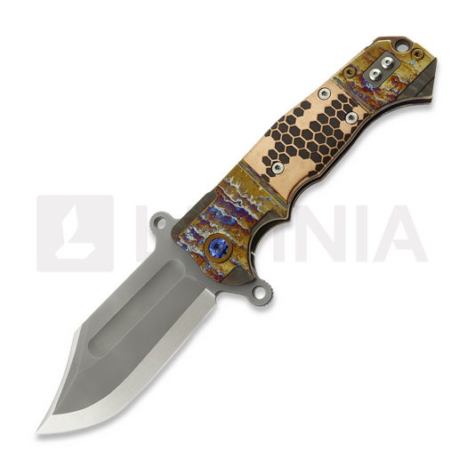 Andre de Villiers Badlands Bowie kääntöveitsi, Copper