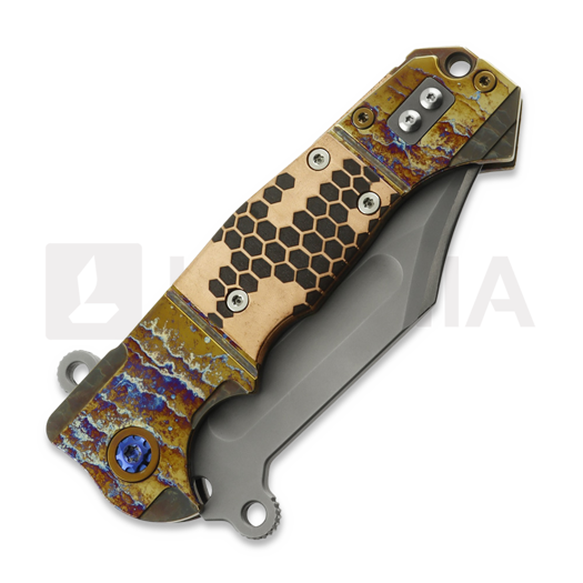 Andre de Villiers Badlands Bowie foldekniv, Copper