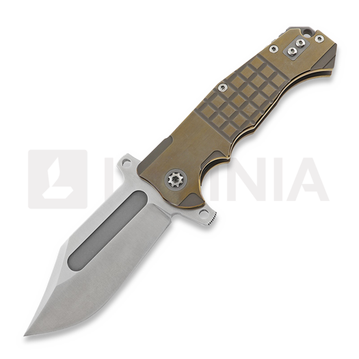 Andre de Villiers Bowie Gold Frag folding knife