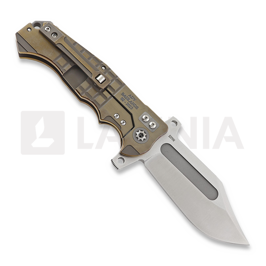 Andre de Villiers Bowie Gold Frag 折叠刀