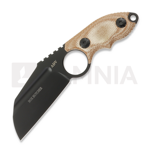 Couteau Andre de Villiers Box Butcher Brown Micarta