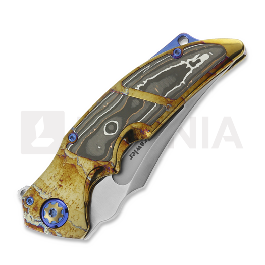 Couteau pliant Andre de Villiers Brawler, Custom/Acid Rain