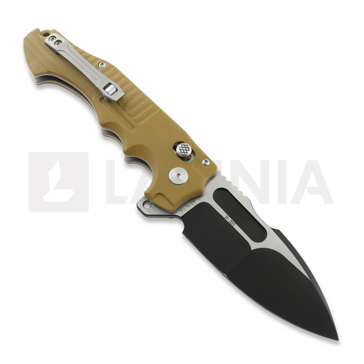 Couteau pliant Andre de Villiers Bullshark Tan