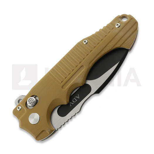 Couteau pliant Andre de Villiers Bullshark Tan