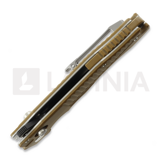 Couteau pliant Andre de Villiers Bullshark Tan