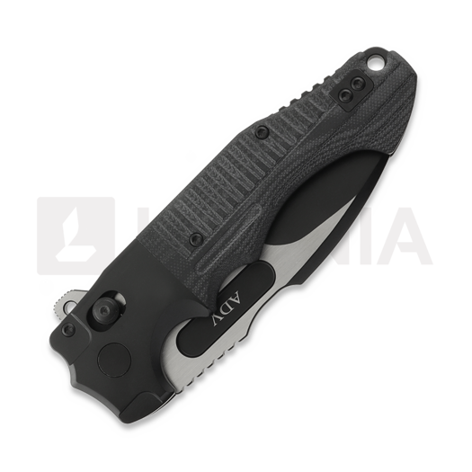 Couteau pliant Andre de Villiers Bullshark Titanium, Black