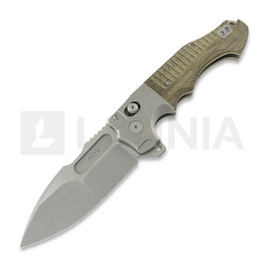 Skladací nôž Andre de Villiers Bullshark Titanium, Micarta