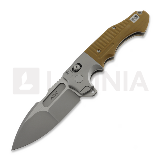 Navaja Andre de Villiers Bullshark Titanium, Tan