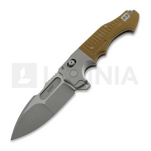 Складной нож Andre de Villiers Bullshark Titanium, Tan