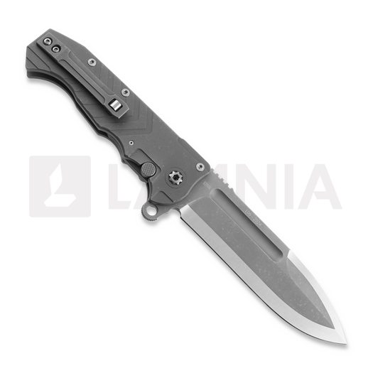 Coltello pieghevole Andre de Villiers Crusher, Stonewashed/Milled