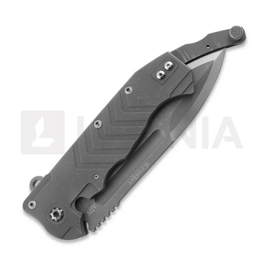 Andre de Villiers Crusher סכין מתקפלת, Stonewashed/Milled