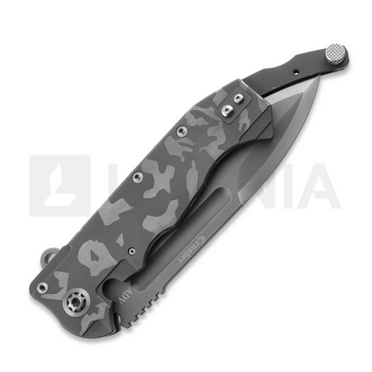 Andre de Villiers Crusher sulankstomas peilis, Urban Camo
