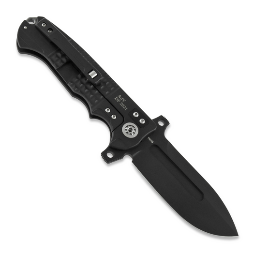 Andre de Villiers DF fällkniv, black ceracote frag