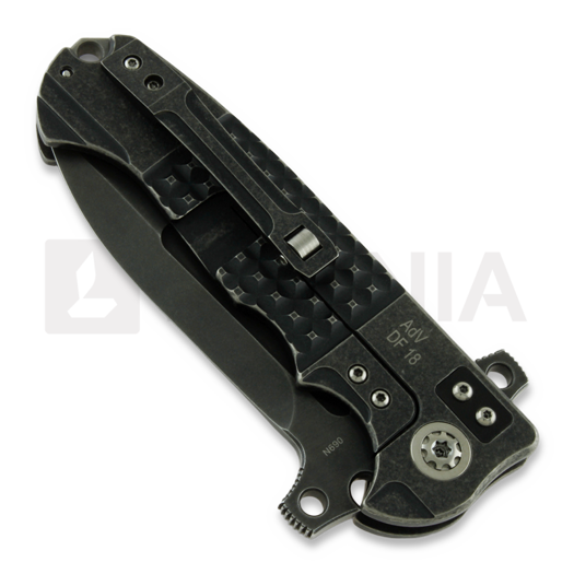 Andre de Villiers DF sulankstomas peilis, black frag distress