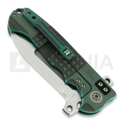 Andre de Villiers DF sulankstomas peilis, teal frag