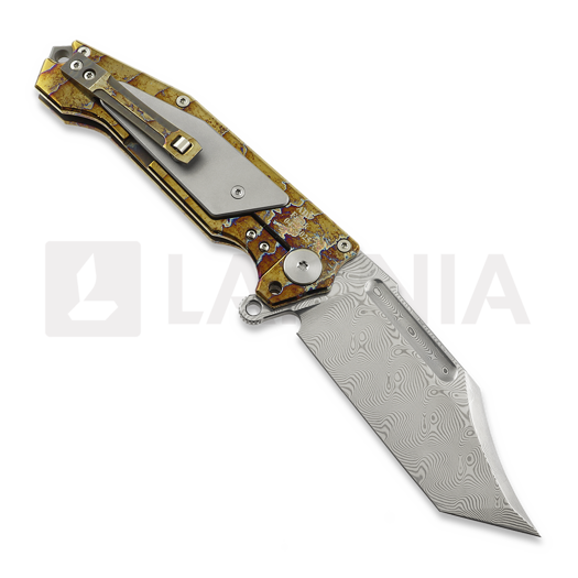 Couteau pliant Andre de Villiers Freak Damascus, Acid Rain