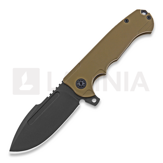 Andre de Villiers Harpoon F17 Black/Tan 접이식 나이프