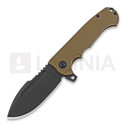 Nóż składany Andre de Villiers Harpoon F17 Black/Tan