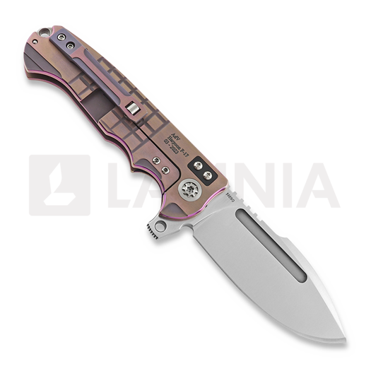 Andre de Villiers Harpoon F17 Purple Frag kääntöveitsi