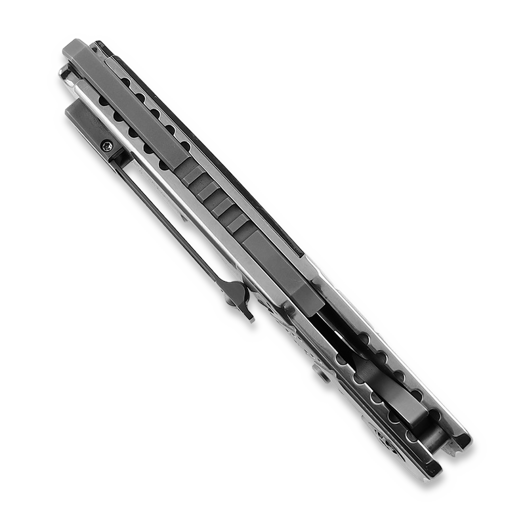 Zavírací nůž Andre de Villiers Invader, Damascus, modrá