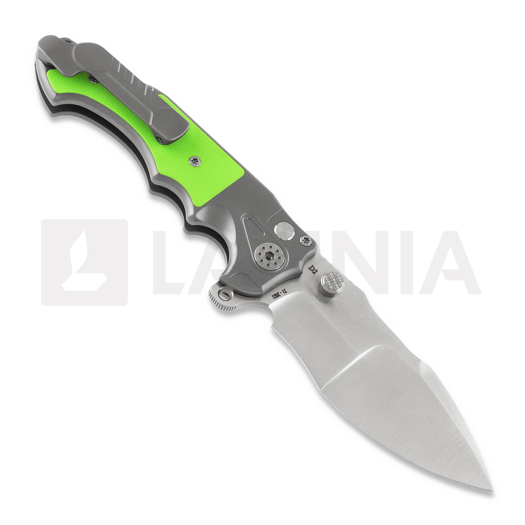 Andre de Villiers Javelin G10 sulankstomas peilis, satin/zombie green
