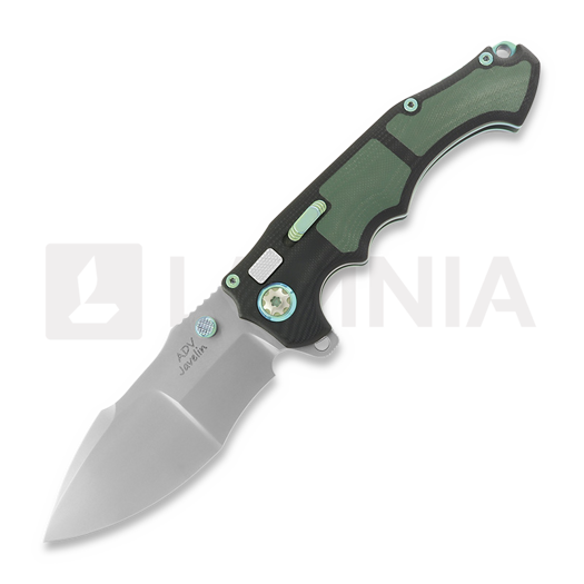 Andre de Villiers Javelin kääntöveitsi, Green G-10/Titanium