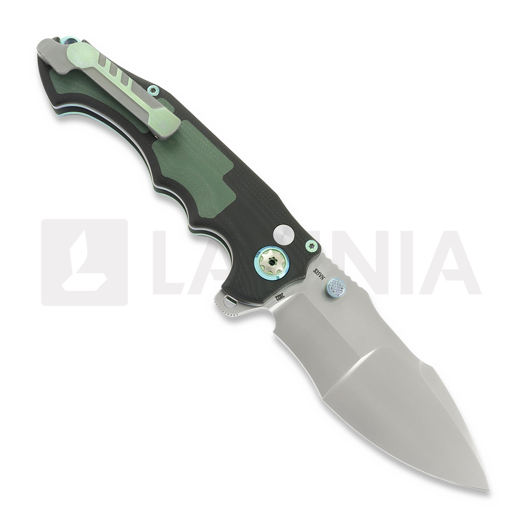 Andre de Villiers Javelin foldekniv, Green G-10/Titanium