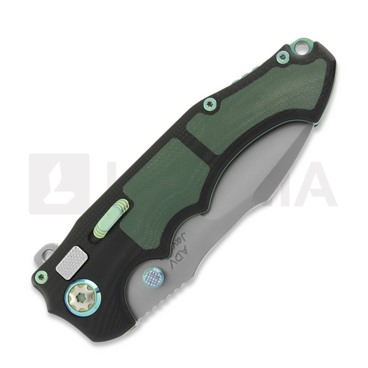 Couteau pliant Andre de Villiers Javelin, Green G-10/Titanium