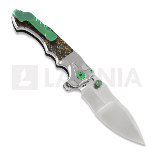 Andre de Villiers Javelin foldekniv, satin/copper shred