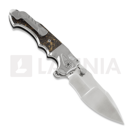 Andre de Villiers Javelin foldekniv, satin/copper shred