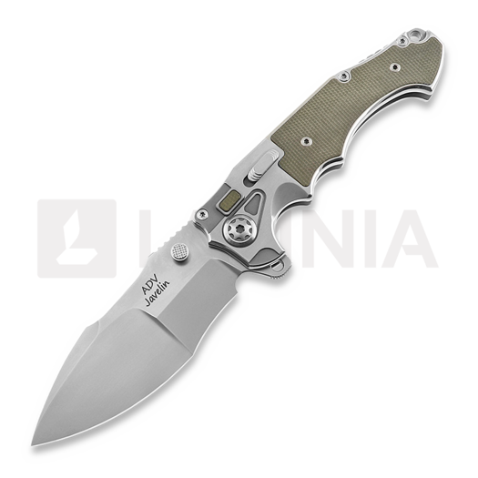 Andre de Villiers Javelin kääntöveitsi, Ti/Micarta