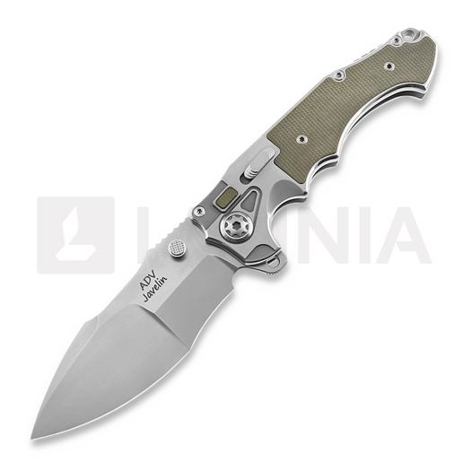 Andre de Villiers Javelin foldekniv, Ti/Micarta