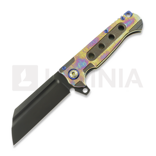 Andre de Villiers Mini Butcher foldekniv, Yellow Acid Rain