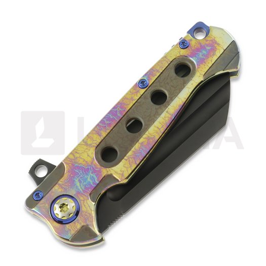 Andre de Villiers Mini Butcher sulankstomas peilis, Yellow Acid Rain