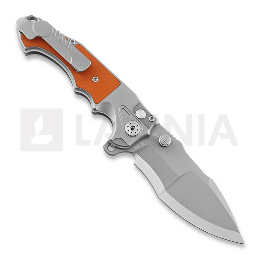 Andre de Villiers Mini Javelin sulankstomas peilis, Orange G10