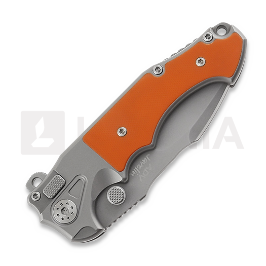 Andre de Villiers Mini Javelin sulankstomas peilis, Orange G10