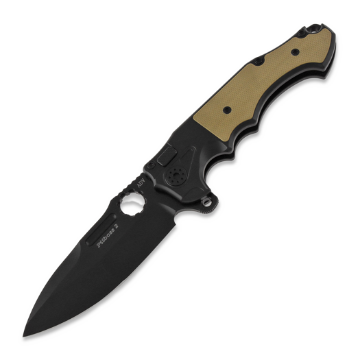 Складной нож Andre de Villiers Mini Pitbiss Two G10, black/khaki