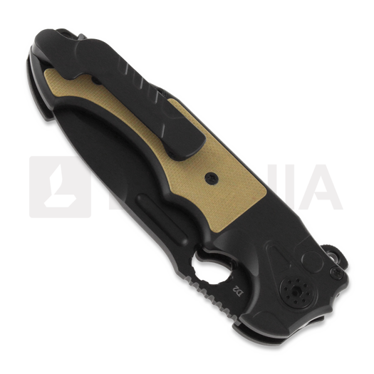 Andre de Villiers Mini Pitbiss Two G10 kääntöveitsi, black/khaki