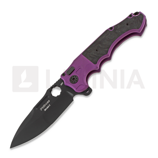 Nóż składany Andre de Villiers Mini Pitboss 2, marble/purple