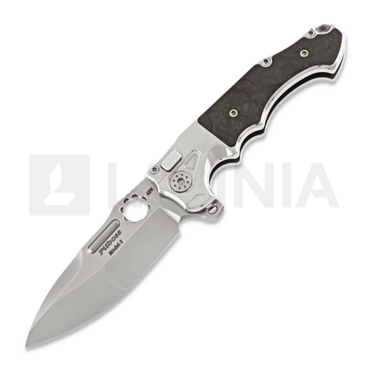 Couteau pliant Andre de Villiers Mini Pitboss 2, marble/titanium