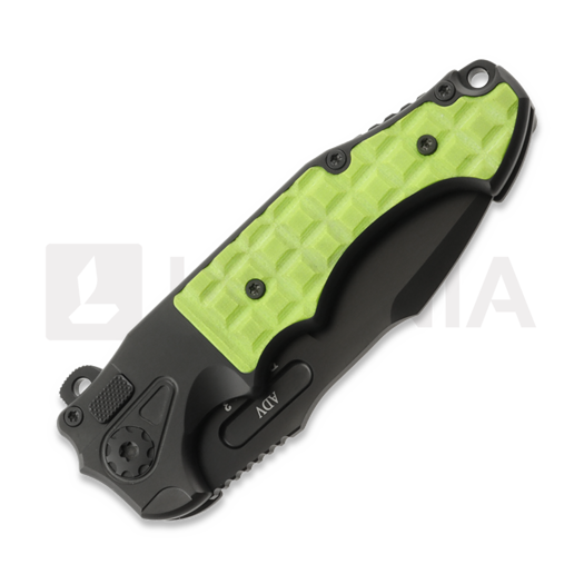 Couteau pliant Andre de Villiers Mini Pitboss 3, Green G-10 Frag