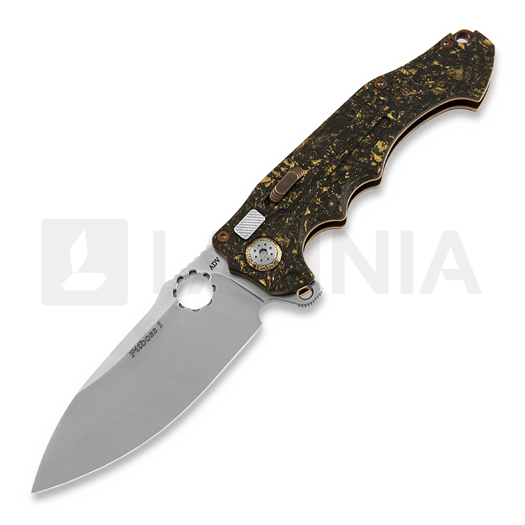 Andre de Villiers Pitboss 1 foldekniv, Satin/Coppershred