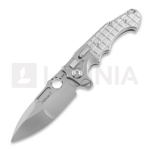 Andre de Villiers Pitboss 2 Taschenmesser, Bead Blasted Ti Frag
