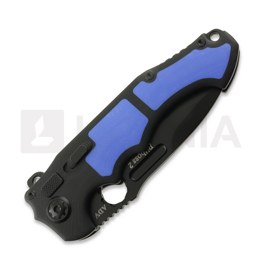 Coltello pieghevole Andre de Villiers Pitboss 2 Black & Blue